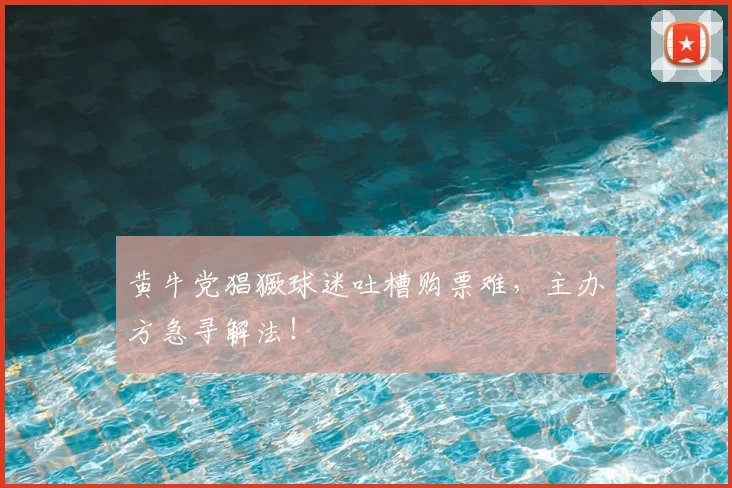黄牛党猖獗球迷吐槽购票难，主办方急寻解法！